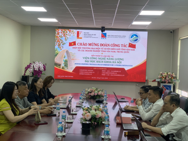 Toàn cảnh buổi làm việc giữa Viện Công nghệ Năng lượng và đoàn công tác tỉnh Vân Nam, Trung Quốc